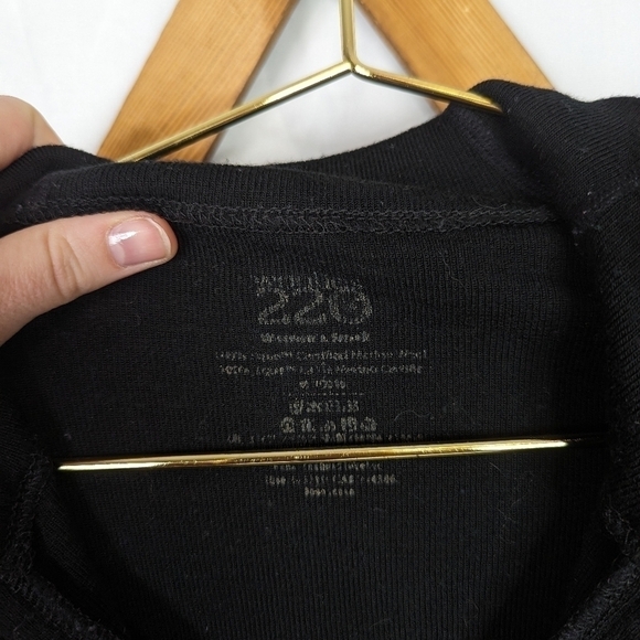 Ibex Woolies 220 Black Merino Wool Quarter Zip Pullover Baselayer Top - Picture 5 of 7